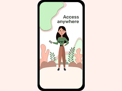 Onboarding UI 7 character design figmadesign girl character icon vector illustration mobile app mobile apps onboarding onboarding illustration onboarding screen onboarding ui student uiux uiuxdesign vector illustration