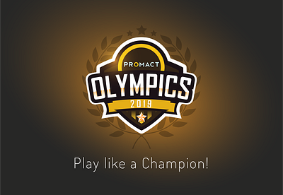 Corporate Olympics Logo 2019 adobe illustrator adobe photoshop branding champion cricket football game games logo logo design office olympic games olympics play sport sports star stars team