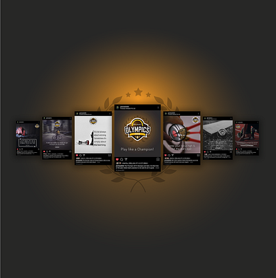 Social Media Posts for Corporate Olympics Campaign adobe illustrator adobe photoshop branding chess cricket cycling dart design games logo mockup olympic games olympics play play station social media social media design sudoku