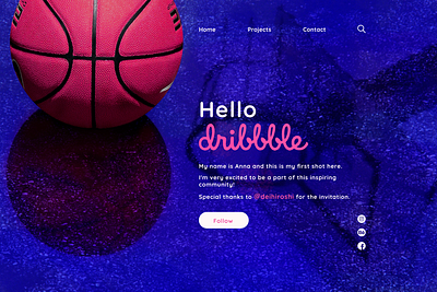 Hello Dribbble! clean debut design firstshot hellodribbble minimal ui web web design