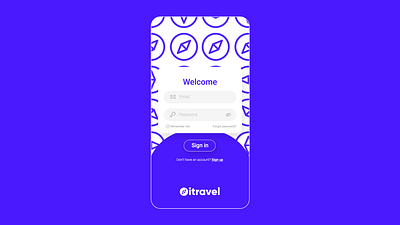 itravel | UI design app art direction branding design icon illustration logo typography ui ux