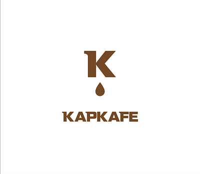 "Drop Cafe" Logo cafe cafe branding cafe logo coffee coffee drop coffee logo letter k