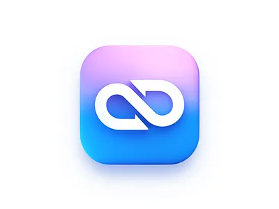 Infinity symbol-3d icon blender icon illustration logo mobius ring