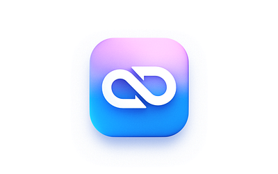 Infinity symbol-3d icon blender icon illustration logo mobius ring