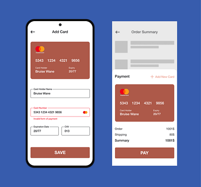 Credit Card Checkout app brown clean clean design clean ui design flat material material design material ui materialdesign minimal mobile mobile app mobile app design mobile design mobile ui ui ux