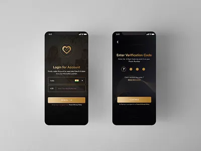 Dating App Premium - Golden Preview app design app designer dating app design golden ui ui ux ui design user interface ux vector