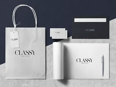 CLASSY art direction branding design illustration typography vector
