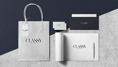 CLASSY art direction branding design illustration typography vector