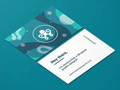 Business card - Self Branding Project branding businesscard design graphic design identity illustration ocean octopus logo sea selfbranding