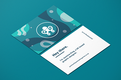 Business card - Self Branding Project branding businesscard design graphic design identity illustration ocean octopus logo sea selfbranding