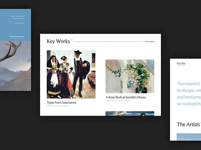 National Gallery Concept - Snapshot art concept design digital exhibition gallery minimal responsive ui ux website
