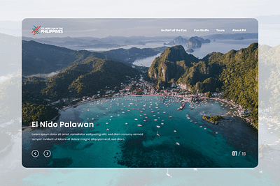 It's More Fun in Philippines Landing Page design landing design landing page landing page design landingpage landscape ui web design webdesign website website design