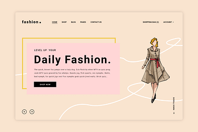 Fashion Landing Page design fashion landing page landing page design landingpage ui ui design web design webdesign website