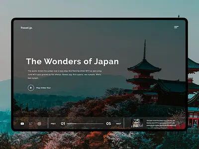 Travel Jp Landing Page design landing page landing page design landingpage ui web design webdesign website