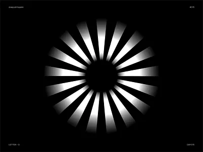 Letter O - Experimental 36daysoftype design experiment flat letter letter o lettering o logo type design typography vector