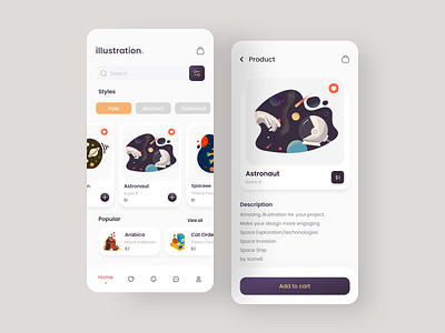 Shop Art & Illustration artwork creative idea illustration ui uidesign