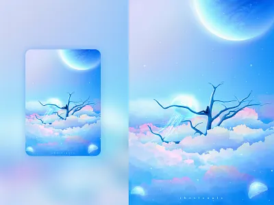 Above the Clouds adobe photoshop design digitalart fantasy fantasyart illustration photomanipulation spaceart surrealism
