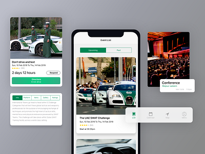 Dubai Police Event App dubai event app native ios ui