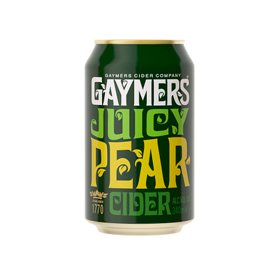 Gaymers brand redesign 3d bottle branding can cgi cider design drink illustration marketing product visualization