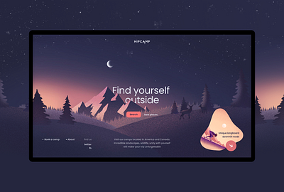 Find yourself ouside colors design illustration nature sunrise ui ux website