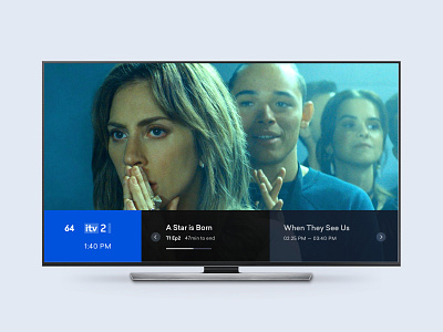 Channel Guide channel clean design guide guides interface movie product progressbar remote series television time tv tv show ui ux