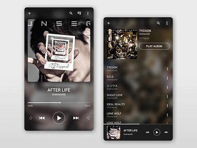 Daily UI :: 009 - Music Player dailyui design mobile music music app music player ui