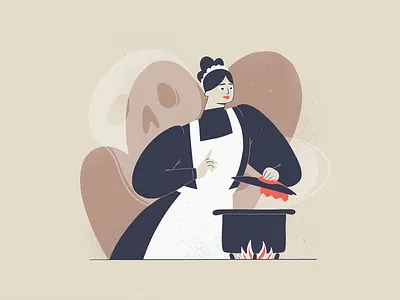 Little Murder - 5 character illustration ipadpro procreate