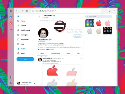 Microsoft Edge // Vertical Tabs Concept browser design edge fluent fluent design microsoft