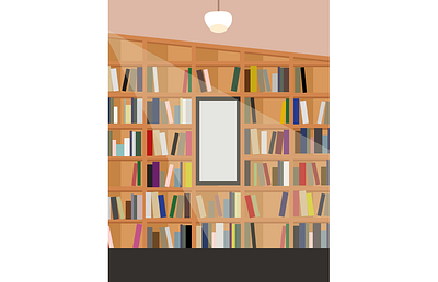 Book Shelf Illustration books bookshelf bookshop bookstore digital graphic design graphic designer graphic illustration illustration illustration art illustration design illustration digital library library graphic design