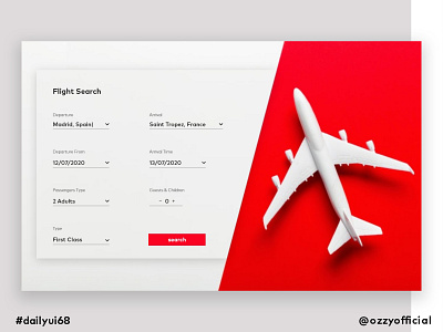 dailyui68 068 dailyui068 dailyuichallenge flight search