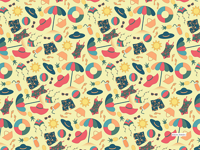 Beach & Summer pattern pattern a day pattern art pattern design patterns print design surface design surface pattern textile design textile pattern