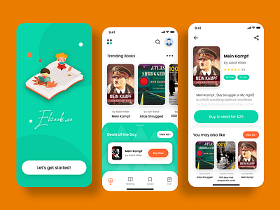 Ebook App Design by Mahesh app design minimal ui ui design web website