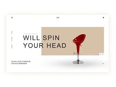 "Loft" design minimal баннер веб дизайн офер сайт