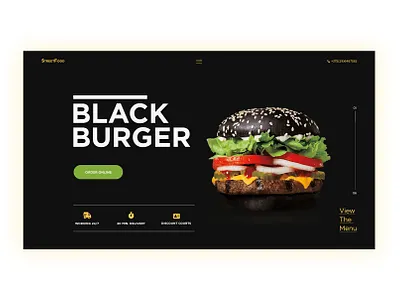 "StreetFood" design баннер веб дизайн офер сайт