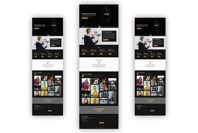 Photo Studio "Lamp" design landing page ui ux баннер веб дизайн сайт