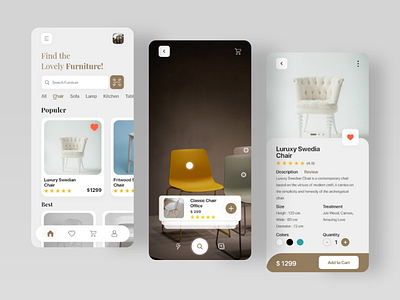 Furniture Shop App Design app buy design figma furniture ios online photoshop sell shop ui web design