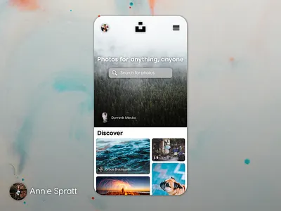 Unsplash Concept Mobile App affinity affinity designer affinitydesigner android app creation design iphone mobile app typography ui uidesign uiux ux