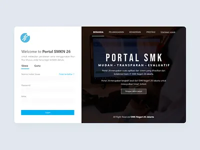 Portal SMK app design ui web