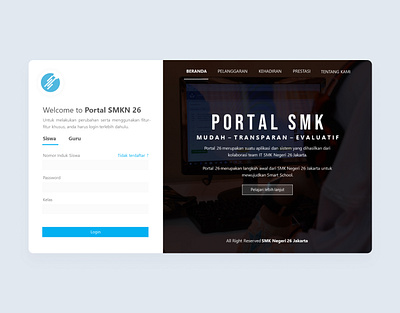 Portal SMK app design ui web