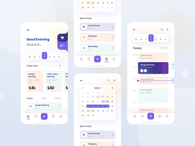 Task Management app Exploration app application calendar ui clean concept exploration grid interface ios layout minimal task task management to do list trending ui userinterface ux visual web