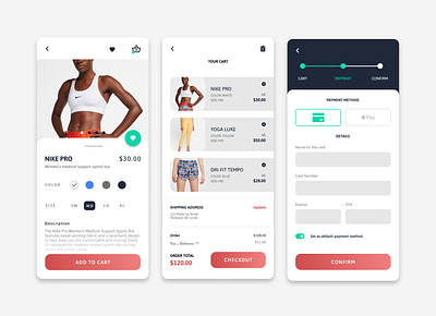 Credit Card Checkout : Daily UI Day 2 clothing dailyui dailyuichallenge mobile app mobile app design ui ux