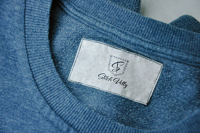 Stitch Velly clothing brand logo brand identity branding clothing brand design graphic design illustrator jeans logo minimal minimalism minimalist logo minimallogo mockup