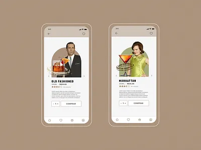 MAD DRINKS - Delivery App #2 app app design application concept delivery app interface mad men product page ui design ux design