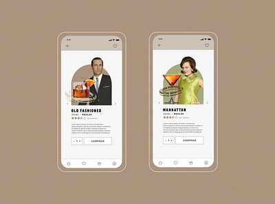 MAD DRINKS - Delivery App #2 app app design application concept delivery app interface mad men product page ui design ux design