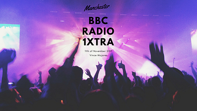 BBC Radio 1Xtra Concert Film Thumbnail art branding concert design minimal music poster thumbnail typography visual
