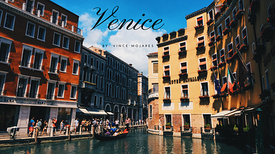 Venice Travel Film Thumbnail art branding design minimal poster thumbnail travel typography videography visual