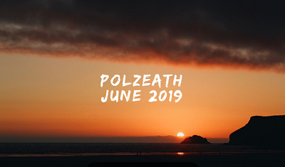 Polzeath Travel Film Thumbnail art branding design minimal poster thumbnail travel typography videography visual