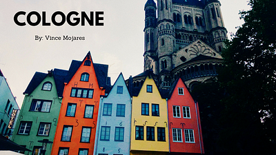 Cologne Travel Film Thumbnail art branding design film minimal poster thumbnail travel typography videography visual