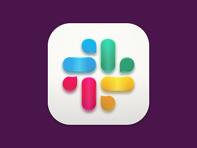 Slack Replacement App Icon - MacOS Big Sur app app icon app icon design big sur colors icon macos macos big sur replacement replacement icon slack slack app ui