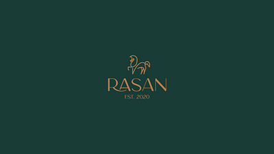 Rasan animal branding design gold green horse identity illustration invitation logo mark rasan typography